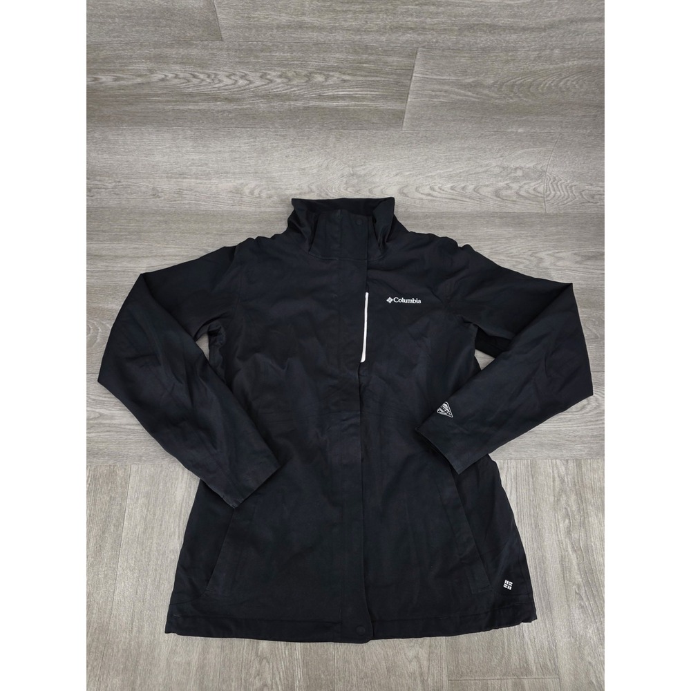 Columbia Interchange Jacket Women's Medium Black Full Zip Outdoor SL7891